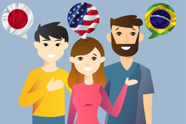 Português, Inglês e Japonês